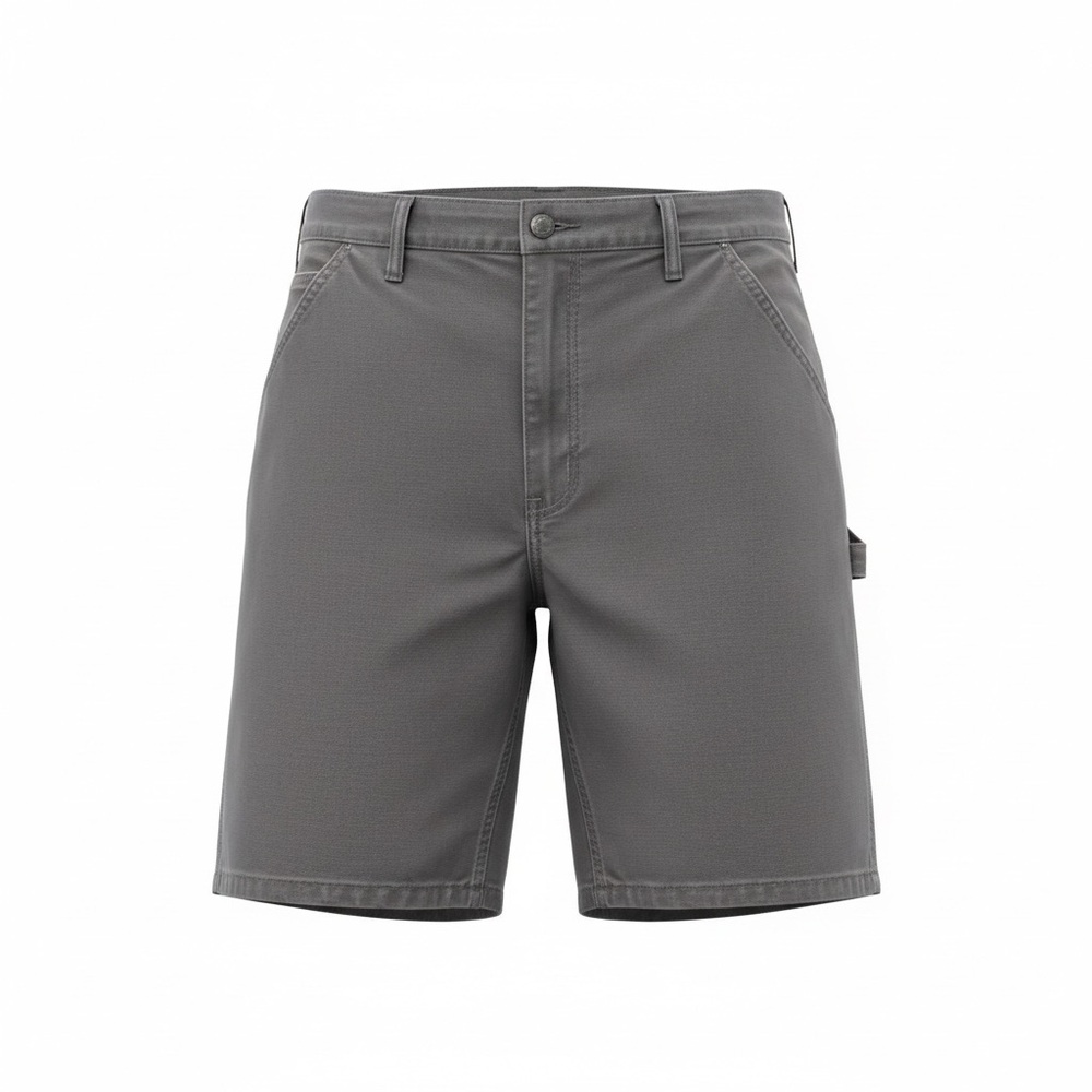 Carhartt Men's Charcoal carpenter Flat Front Shorts durable
